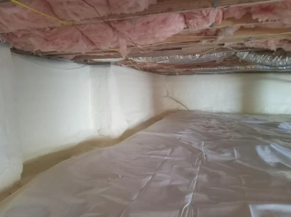 Crawl space encapsulation with closed-cell spray foam for Metal Roof Coating in Newcastle